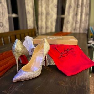 Christian Louboutin women’s PIGALLE GLITTER 100